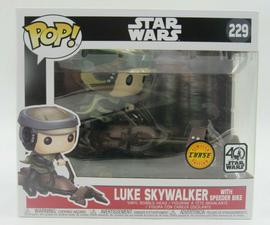 229 Luke Skywalker With Speeder Bike (Chase) (40th Anniversary)