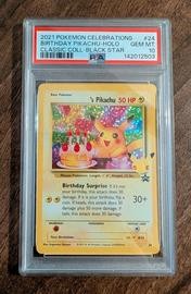 Birthday Pikachu (PSA) (Holo)