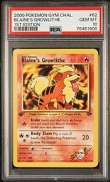 Blaines Pokemon (Trading Cards) (PSA)