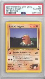 Brocks Pokemon (Trading Cards) (PSA)