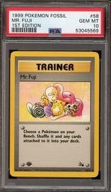 Fossil Pokemon (Trading Cards) (PSA)
