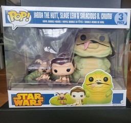 3-Pack Jabba The Hutt, Slave Leia & Salacious B. Crumb