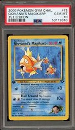 Giovannis Pokemon (Trading Cards) (PSA)