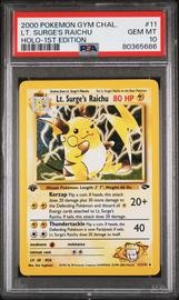 Lt Pokemon (Trading Cards) (PSA) (Holo)