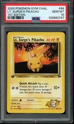 Lt Pokemon (Trading Cards) (PSA)