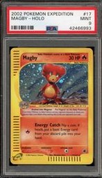 Magby Pokemon (Trading Cards) (PSA) (Holo)