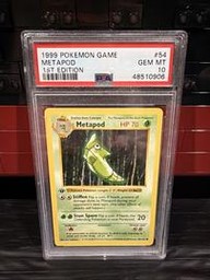Metapod Pokemon (Trading Cards) (PSA)