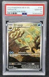 Omanyte Pokemon (Trading Cards) (PSA) (Illustration Rare)