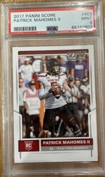 Patrick Mahomes Rookie Card