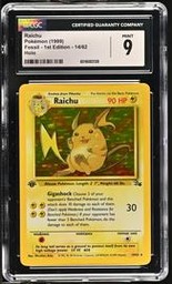 Raichu Pokemon (Trading Cards) (CGC) (Holo)
