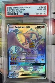 Reshiram Pokemon (Trading Cards) (PSA) (Shiny)