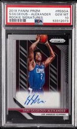 Signatures Rookie Cards (PSA)
