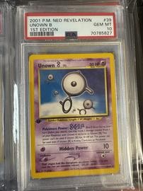 Unown Pokemon (Trading Cards) (PSA)