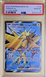 Zapdos Pokemon (Trading Cards) (PSA)