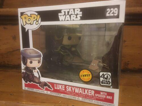 229 Luke Skywalker With Speeder Bike (Chase) (40th Anniversary)