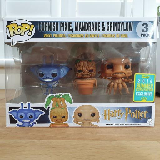 3-Pack Cornish Pixie Mandrake Grindylow (SDCC 2016)