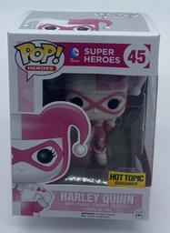 45 Harley Quinn Pink Hearts (Hot Topic)