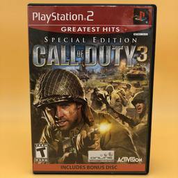 Call of Duty 3: Special Edition (Greatest Hits) (Sony Playstation 2)